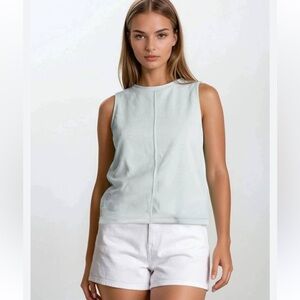 We The Free Pale Green Muscle Tee